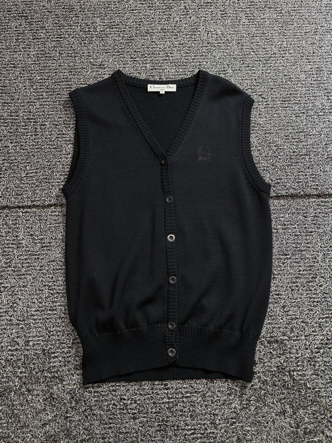 90s 크리스찬 디올 아카이브 미니멀 울 니트 베스트 2447 상품이미지2