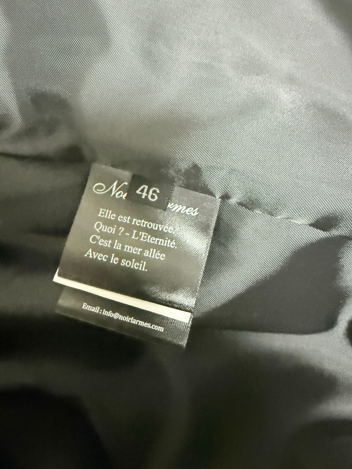 느와르라르메스 스텐다드라이더 자켓 jk#8 46사이즈 상품이미지5