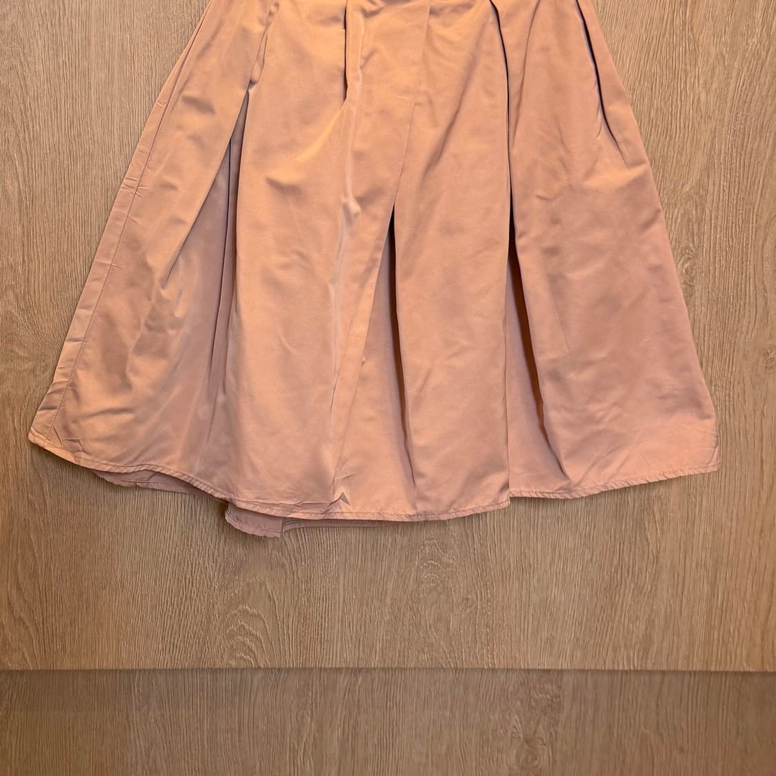 빈티지 밴딩 스커트 박스 플리츠 디테일 벌룬핏 핑크 베이지 상품이미지8