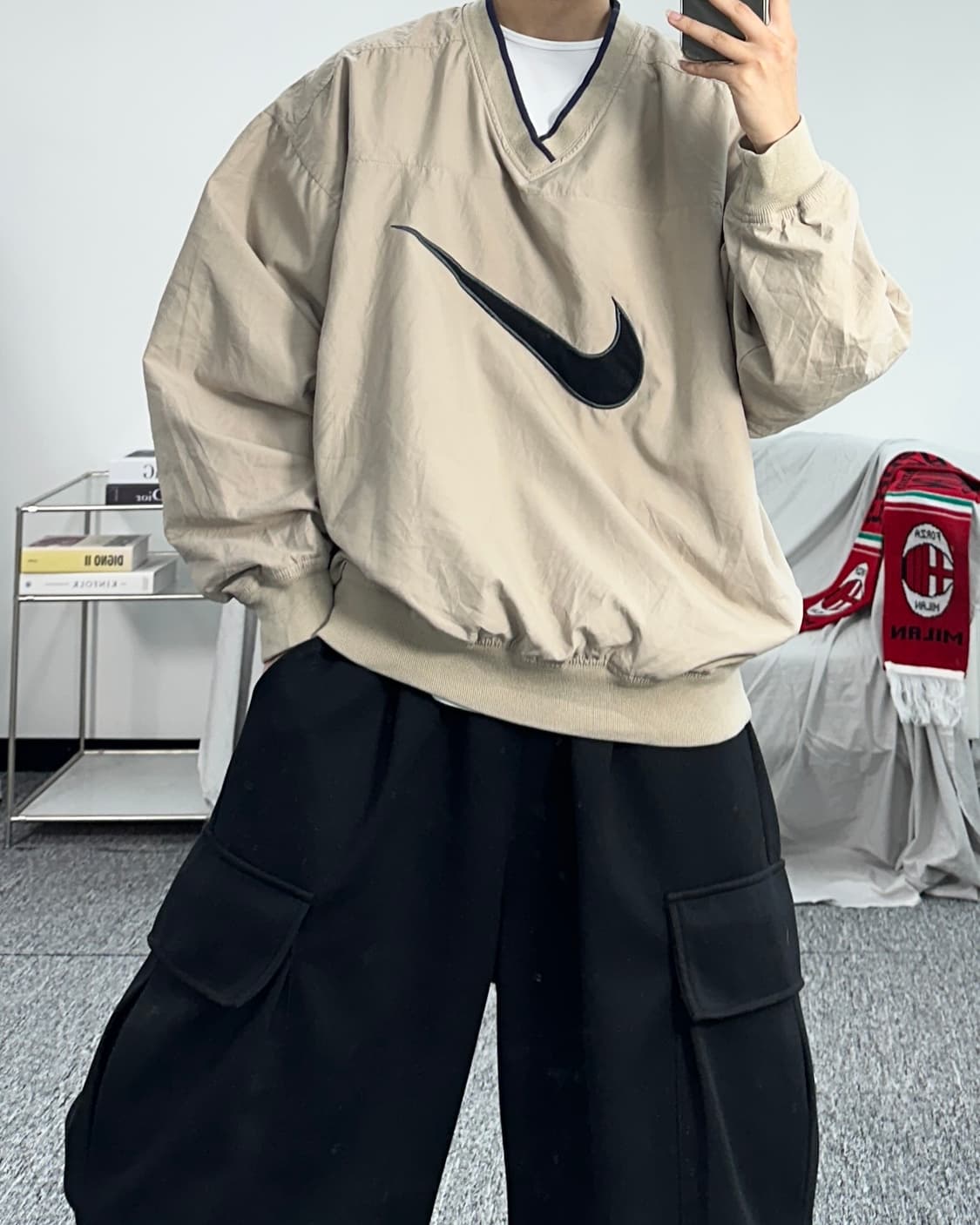 나이키 빅로고 베이지 웜업 XL 상품이미지2