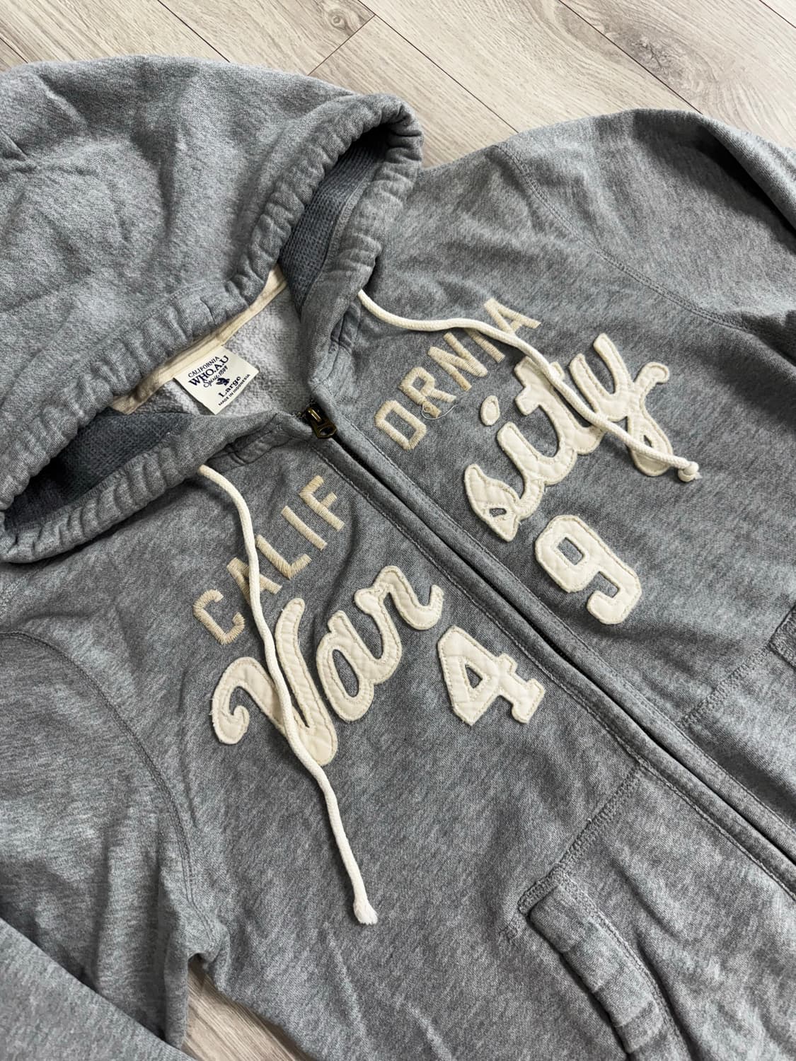 후아유 그레이 후드집업 상품이미지4