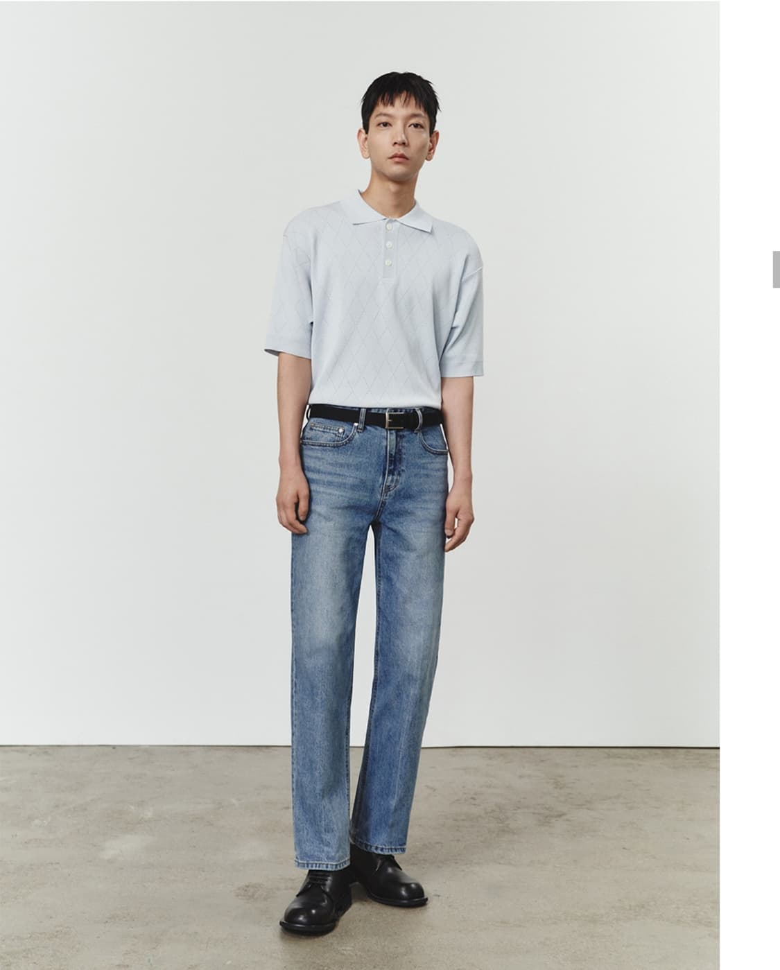 피스워커 NEW STAN 핏 워싱 스판 데님진 미디엄블루 (29) 상품이미지2