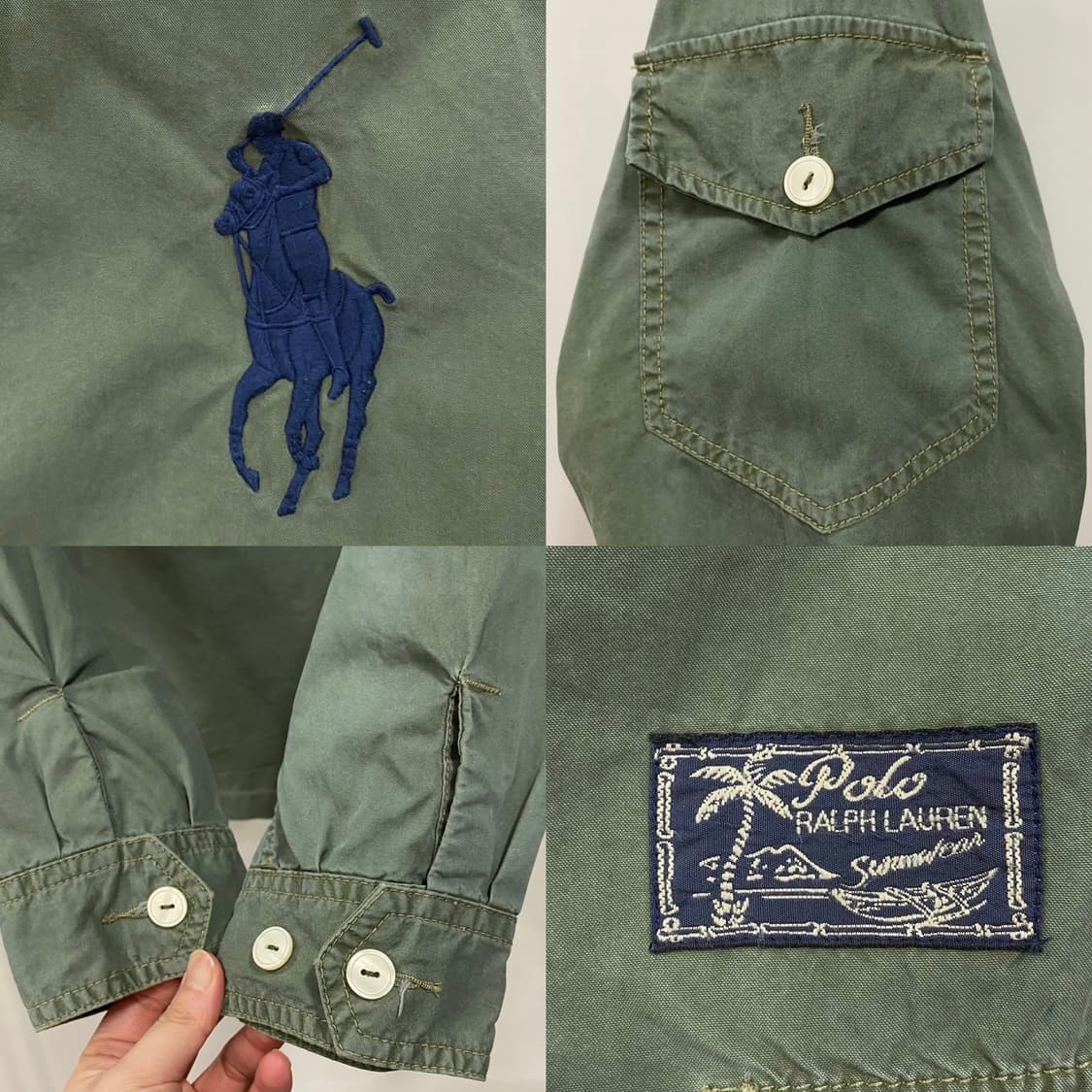 폴로 랄프로렌 빅포니 후드 밀리터리 자켓 상품이미지6