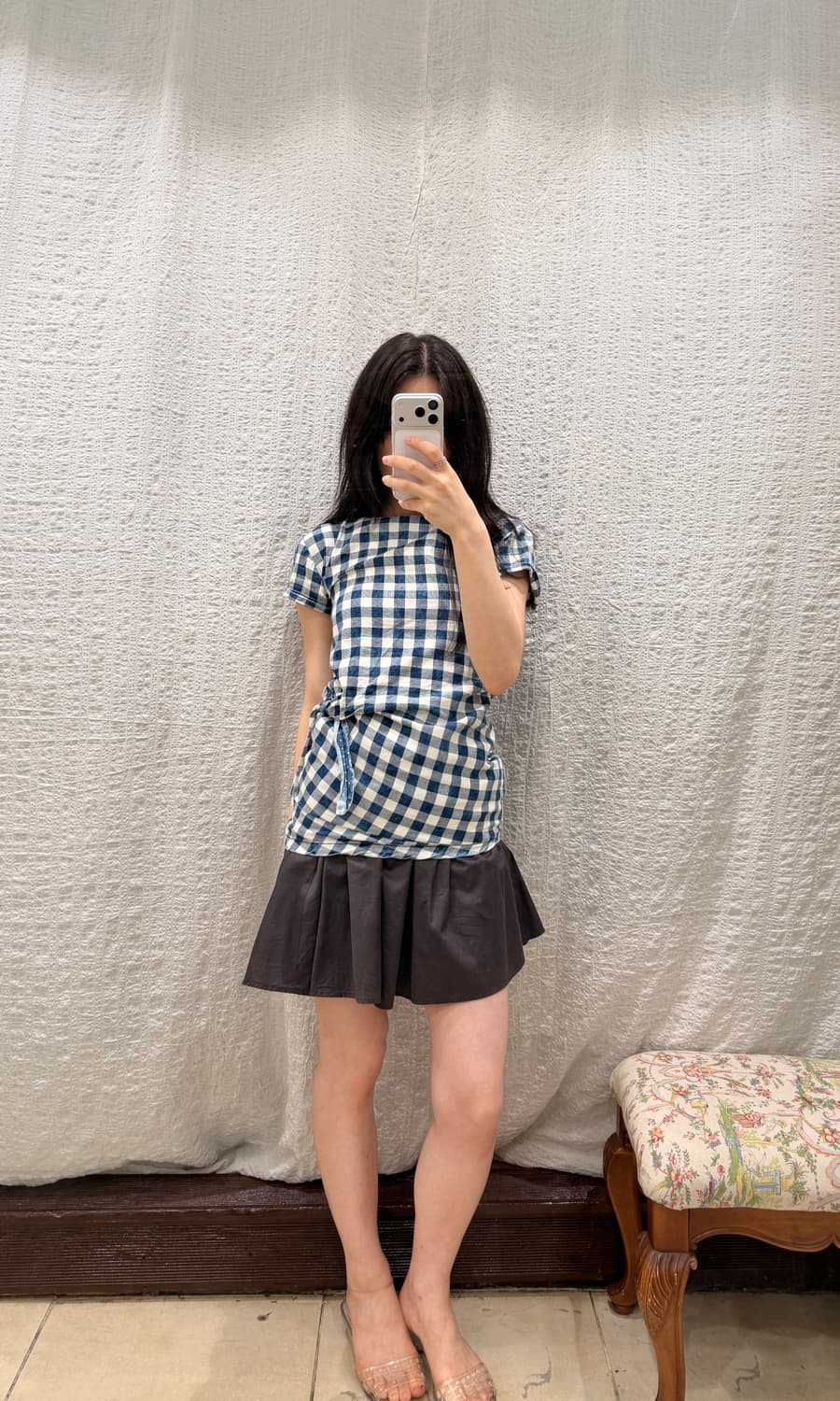 blue picnic top 상품이미지3