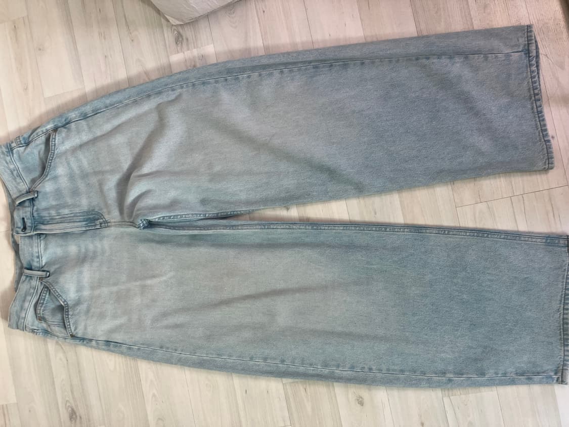배기커브진(다리길이80cm·긴기장) 62 블루 상품이미지1