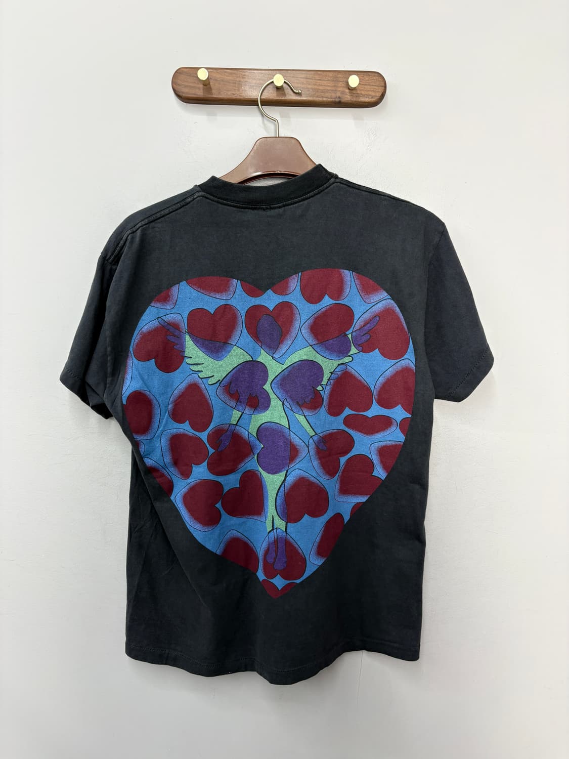 빈티지 너바나 ♡ 하트 그래픽 반팔 A3719 상품이미지4