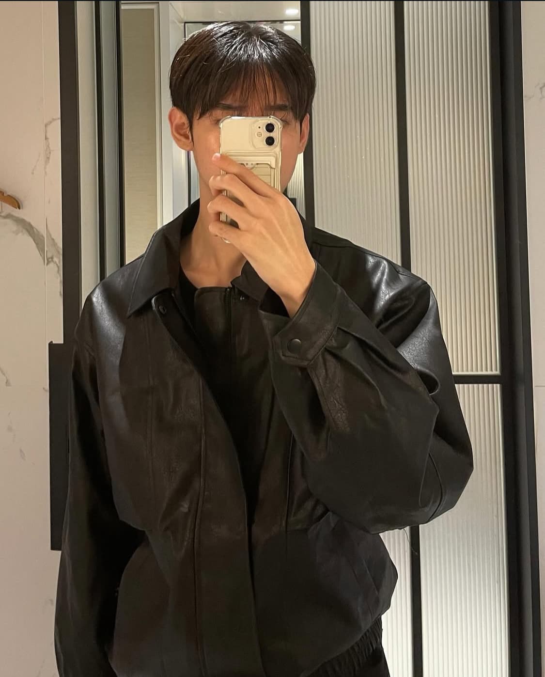 빈티지 가죽 레더 자켓 상품이미지1