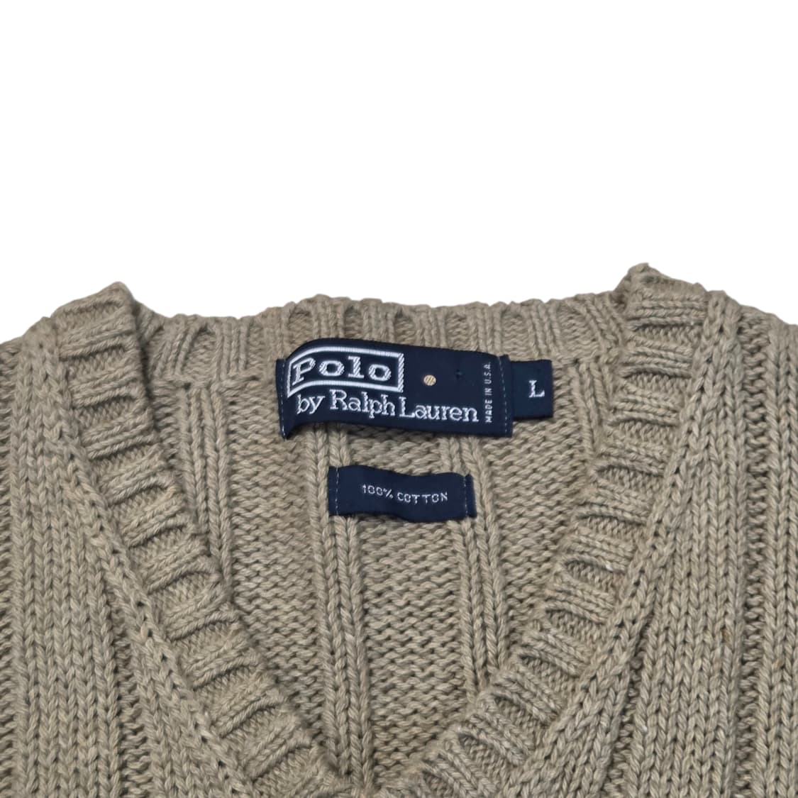 Polo Ralph Lauren 폴로 랄프로렌 브이넥 케이블 꽈베기 니트 상품이미지2