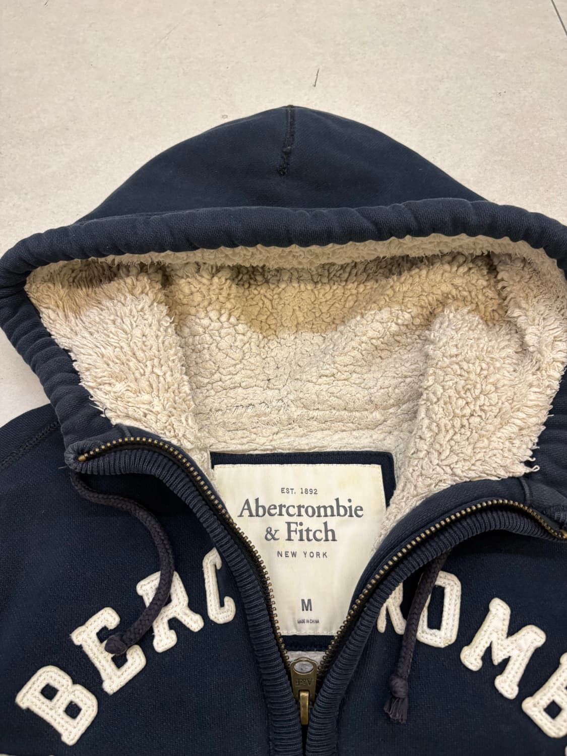 아베크롬비 피치 기모 후드집업 상품이미지5