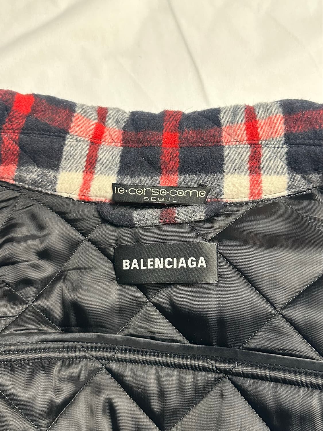 발렌시아가 패디드 플란넬 자켓 (46) / balenciaga 상품이미지3