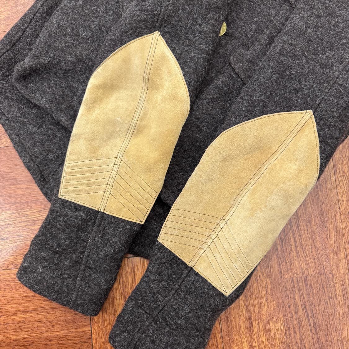 M Spectator 스펙테이터 울 모헤어 암 패치 버튼 자켓  상품이미지5