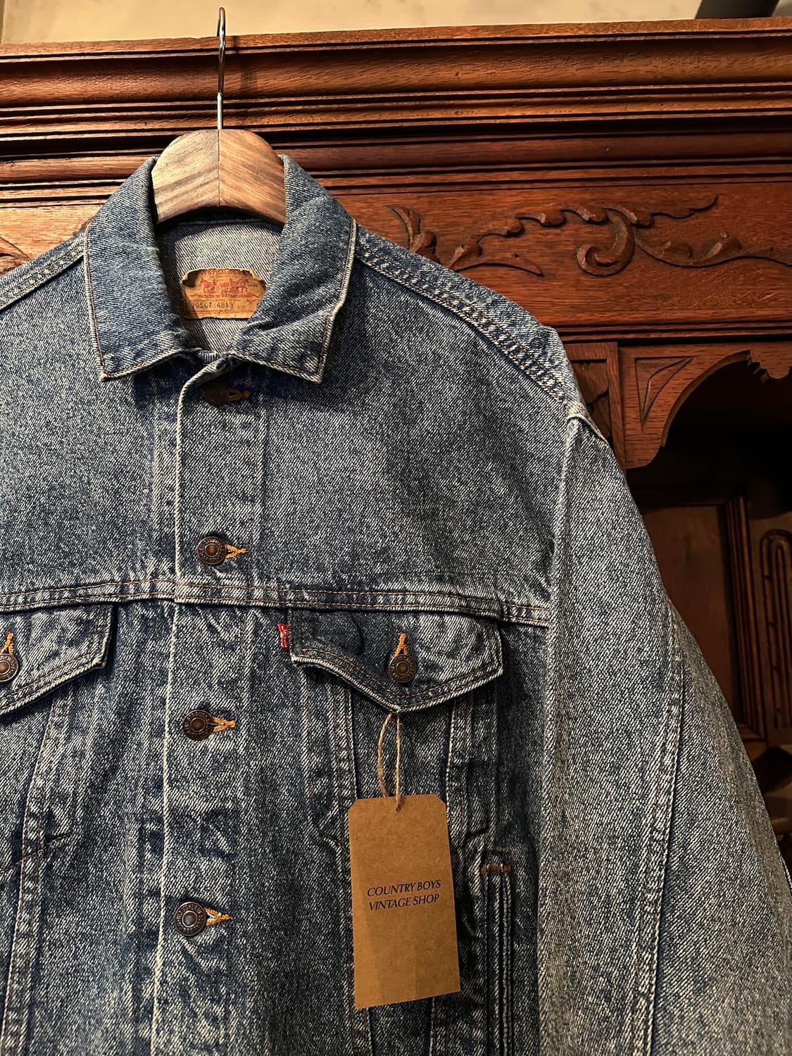 90s USA 빈티지 리바이스 70507 3세대 데님 트러커 자켓 상품이미지3