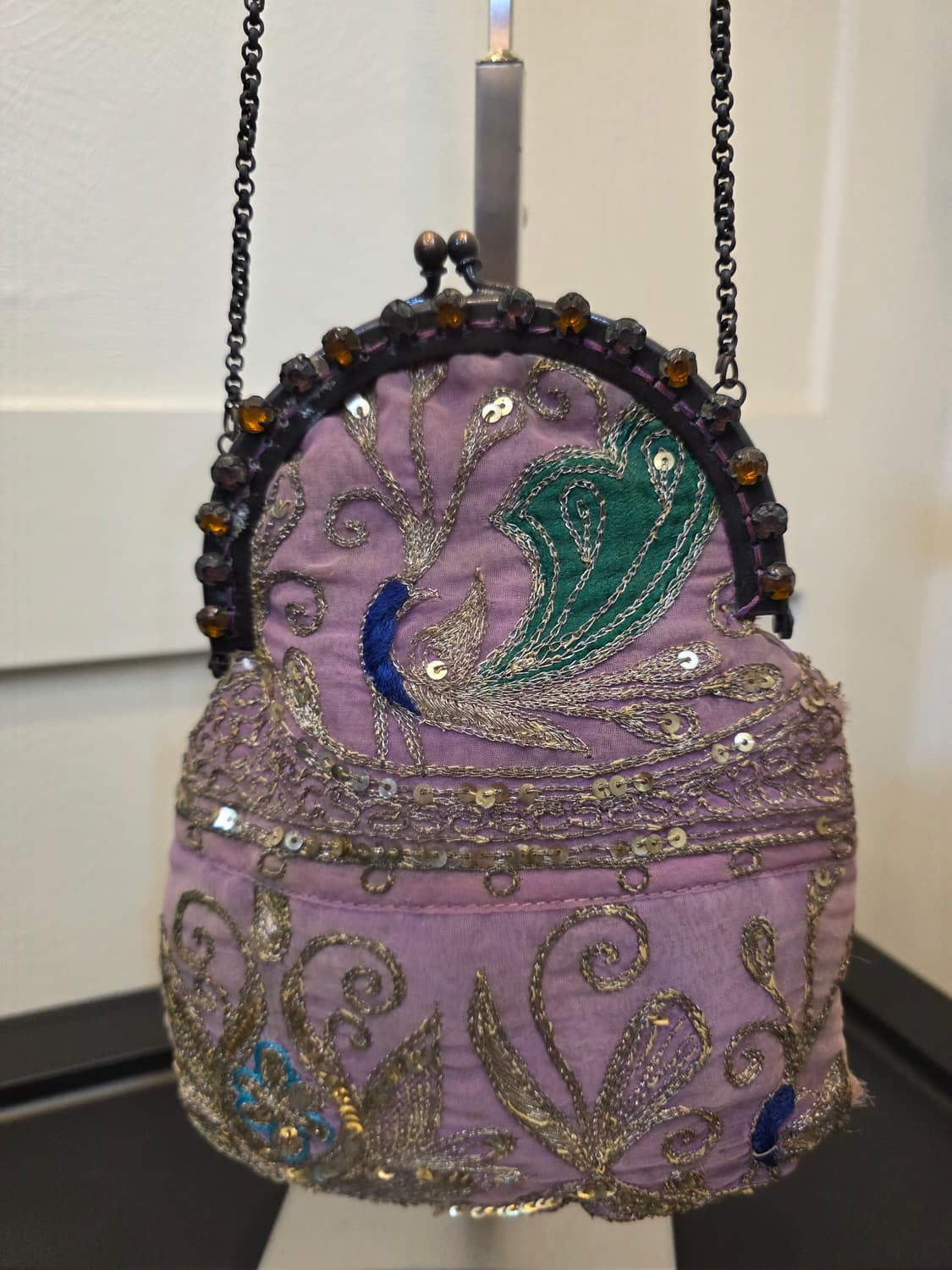 빈티지 체인 토트 자수 가방 상품이미지2