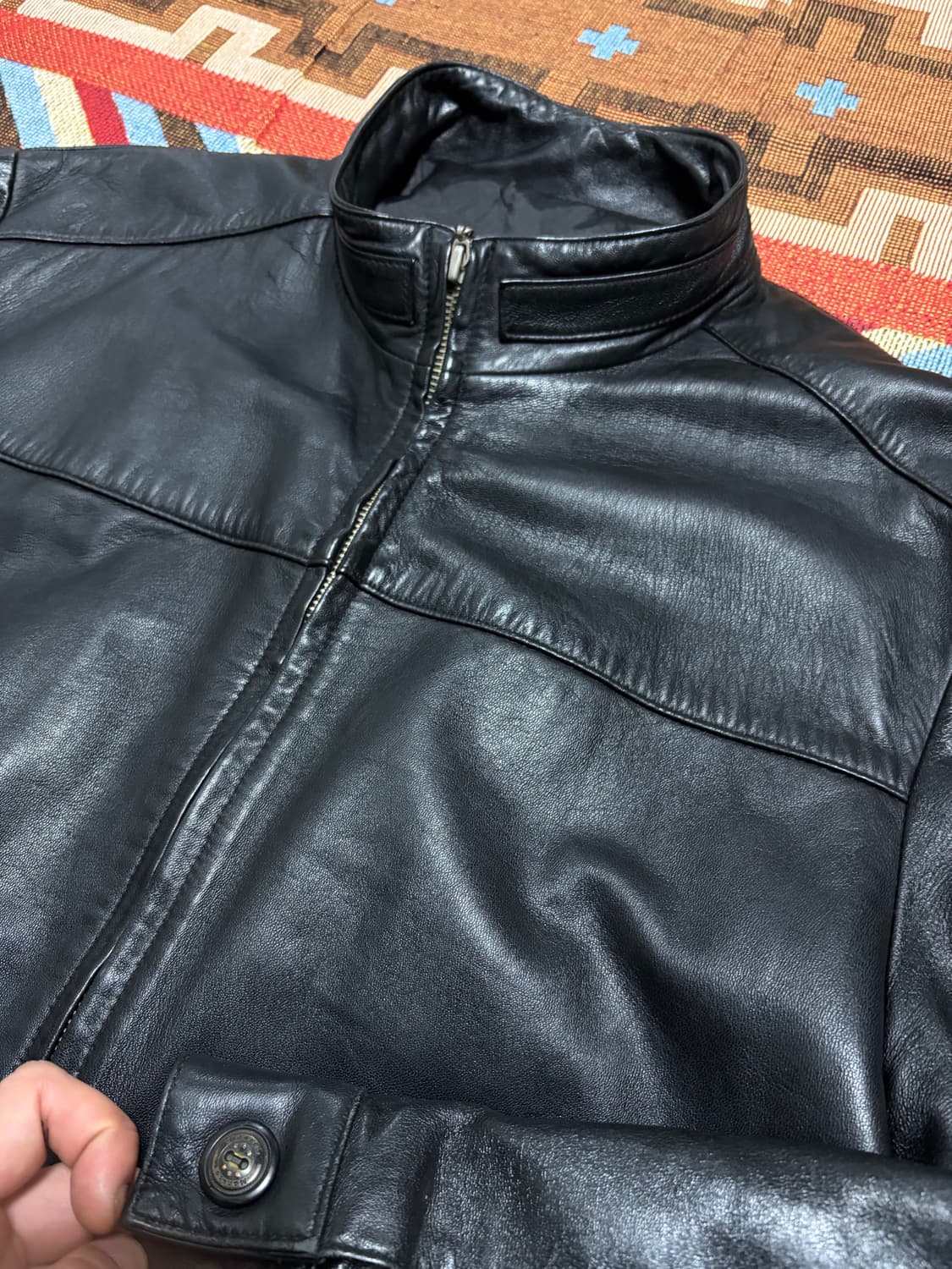 L) 00s 빈티지 램스킨 양가죽 자켓  상품이미지4