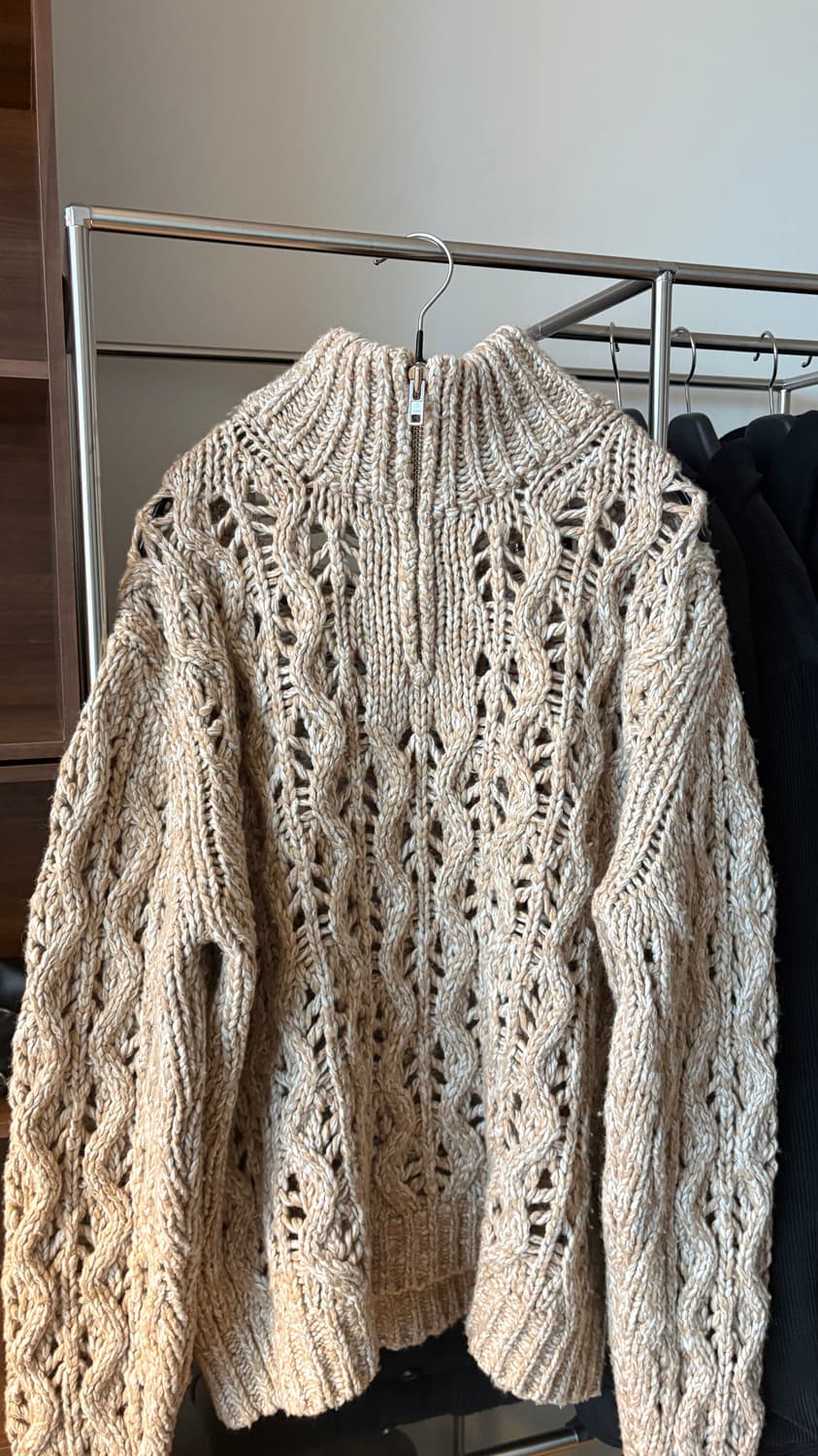 기마구아스 반집업 니트 스웨터 상품이미지1