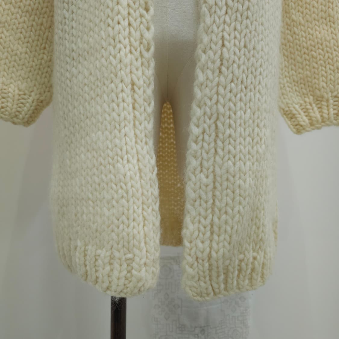 무인양품 MUJI 울 100% 핸드메이드 롱가디건 상품이미지7