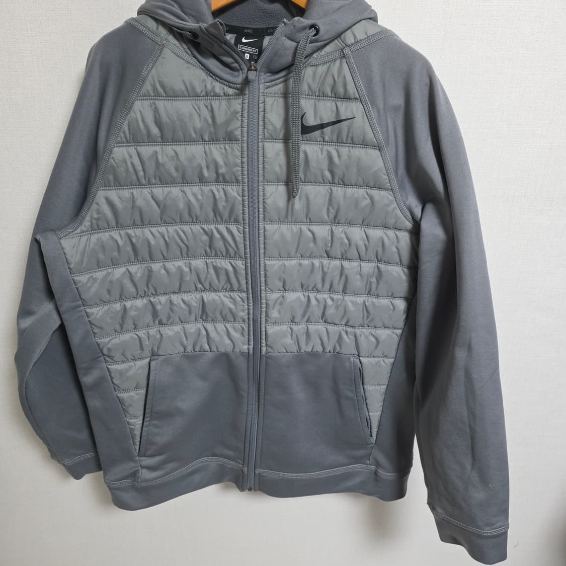 [정품] 나이키 라이트 다운 하이브리드 재킷 (XL, 그레이) 상품이미지1