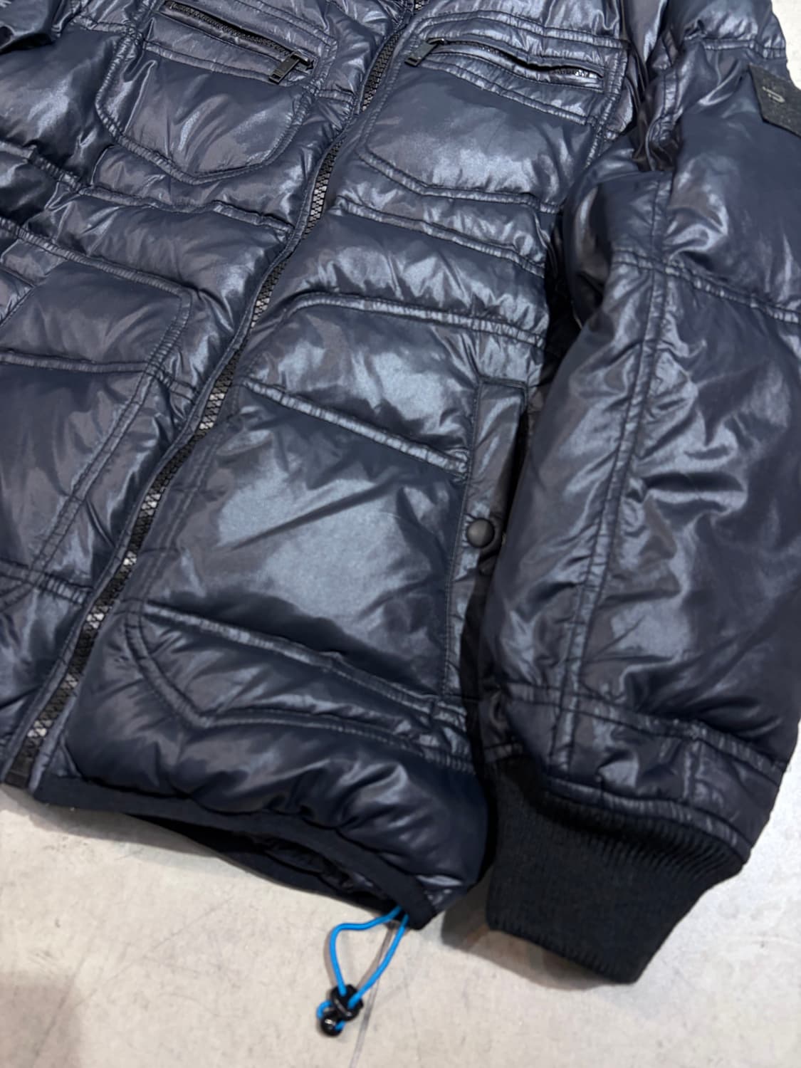 Diesel 디젤 로고 나일론 다운 패딩 상품이미지2