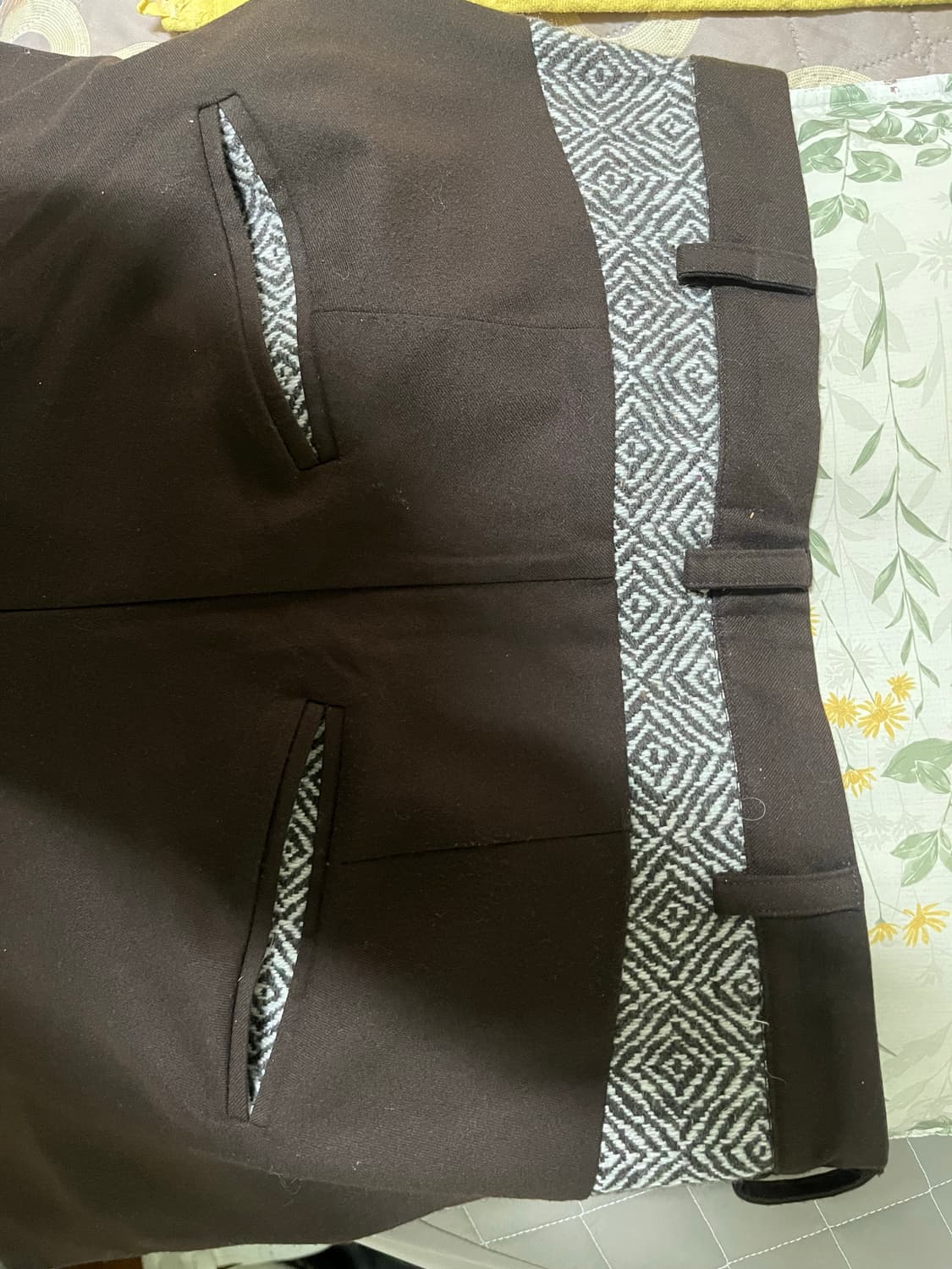 Bufotox 사이드 버튼 포인트 팬츠 브라운 M 상품이미지5