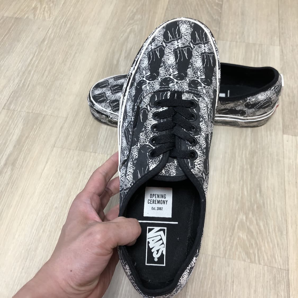 (275) 반스 VANS X 오프닝 세레모니 콜라보 어센틱 블랙 상품이미지5