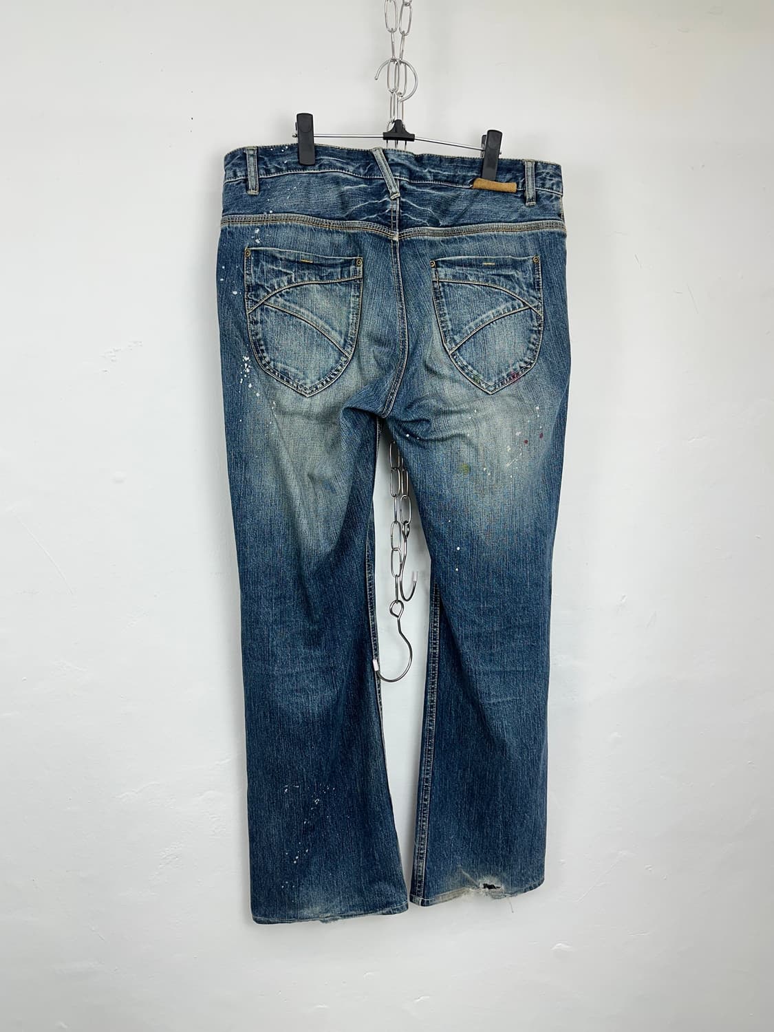 Kelen Paint-Splatter Flared Denim with L 상품이미지6