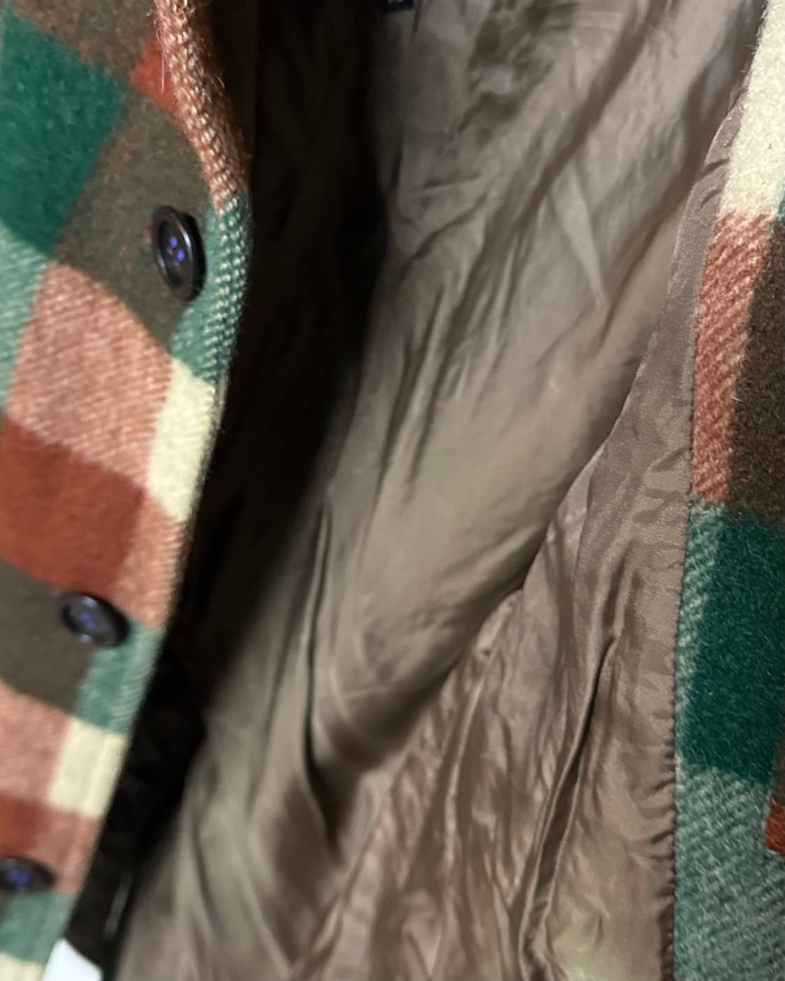 90‘s Winbull 울 체크 싱글코트 M 상품이미지5