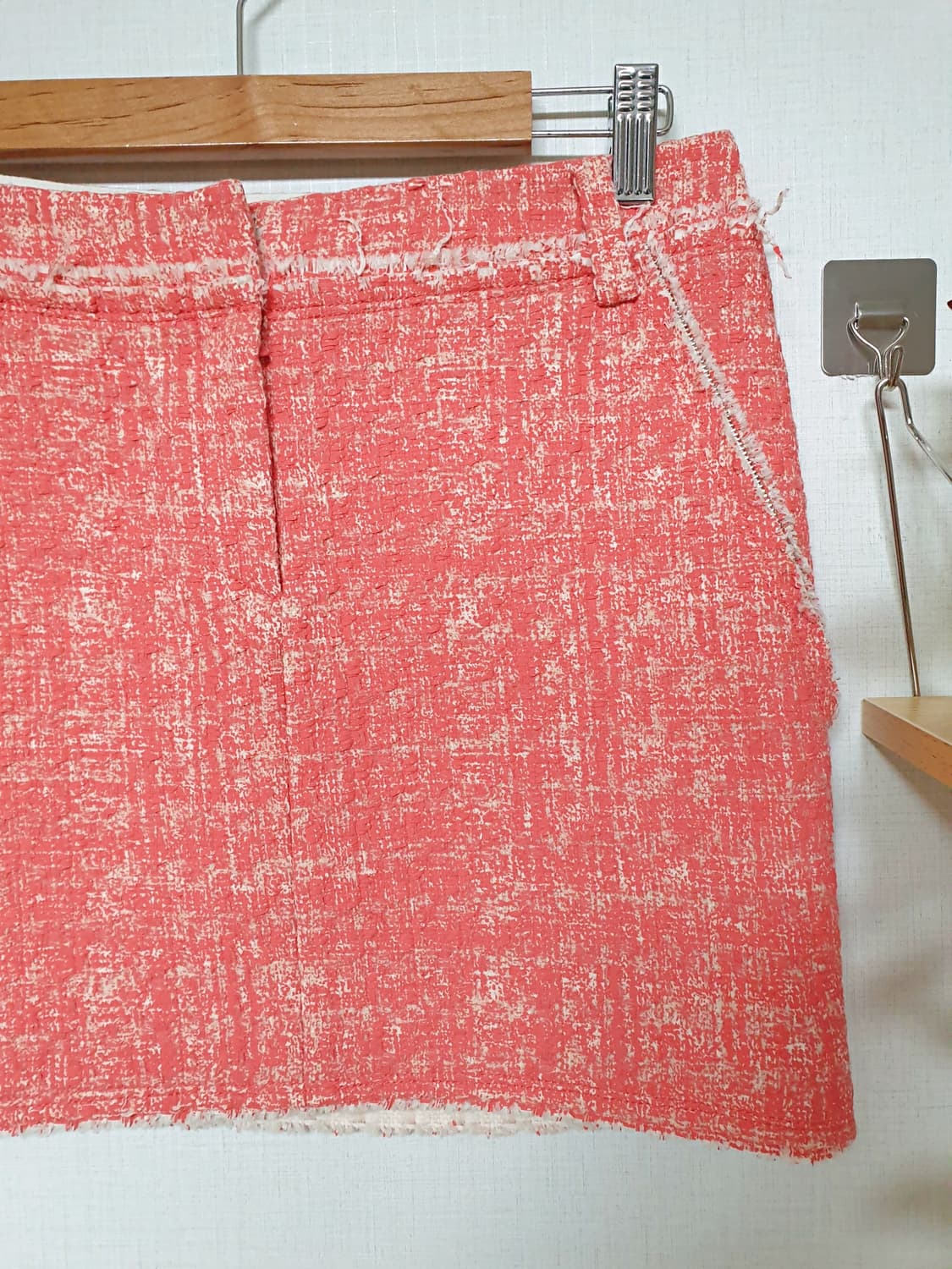 MOGG 크레파스 트위드스커트 44 미니 핑크 상품이미지3