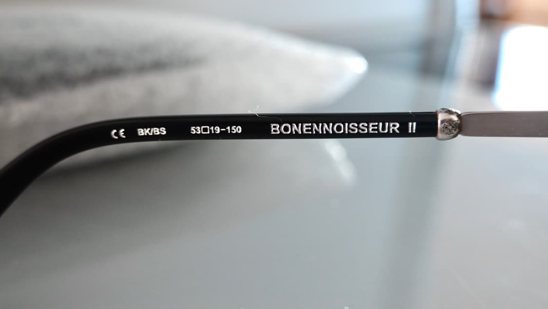 크롬하츠 보넨노이슈어2 블랙/브러쉬드실버 안경 상품이미지8