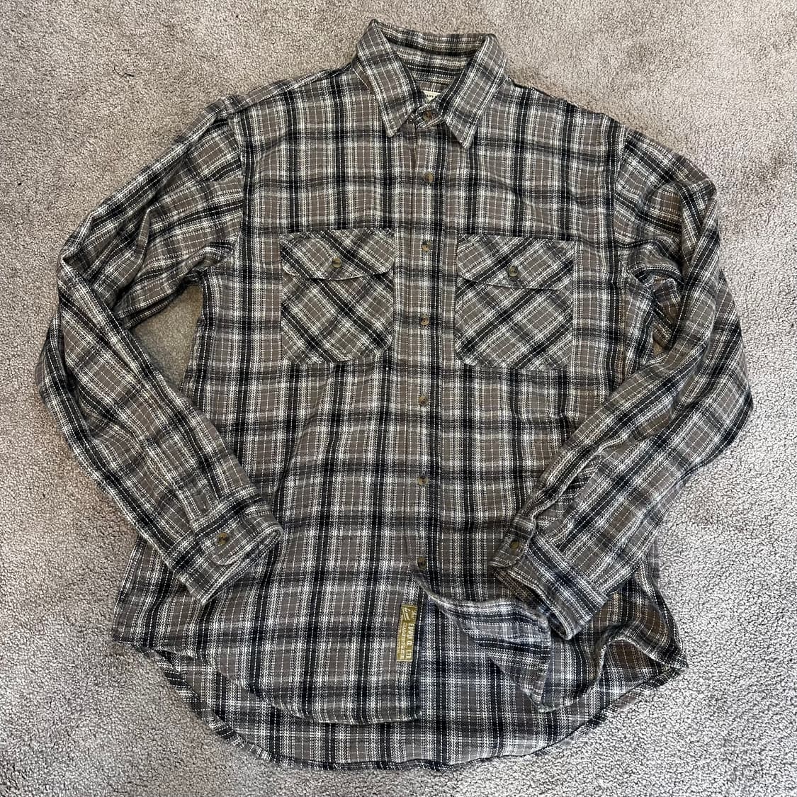 에드윈 그레이 체크 플란넬 셔츠L 상품이미지1