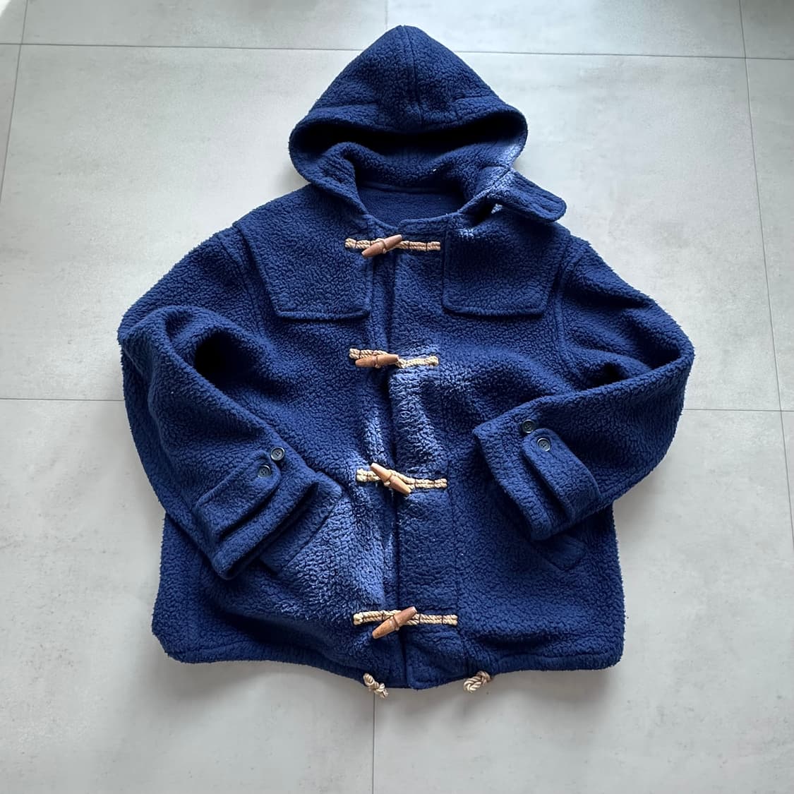 베이프 포스트오버롤즈 플리스 더플 코트 상품이미지2