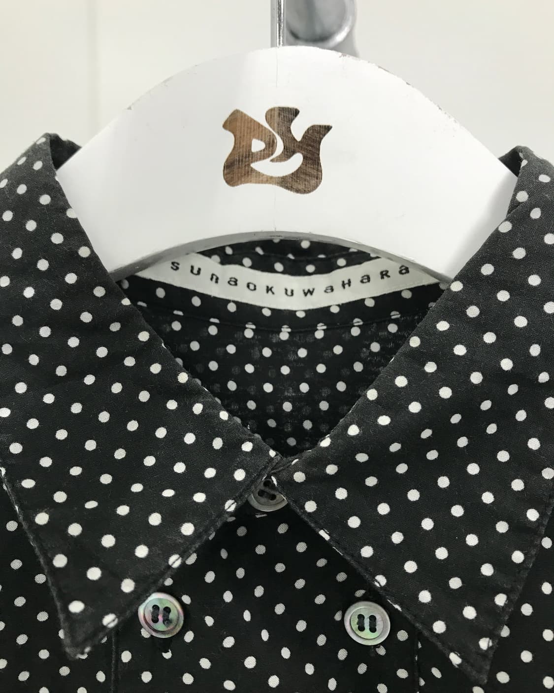 Sunao kuwahara Black Dot Long Shirt 상품이미지3