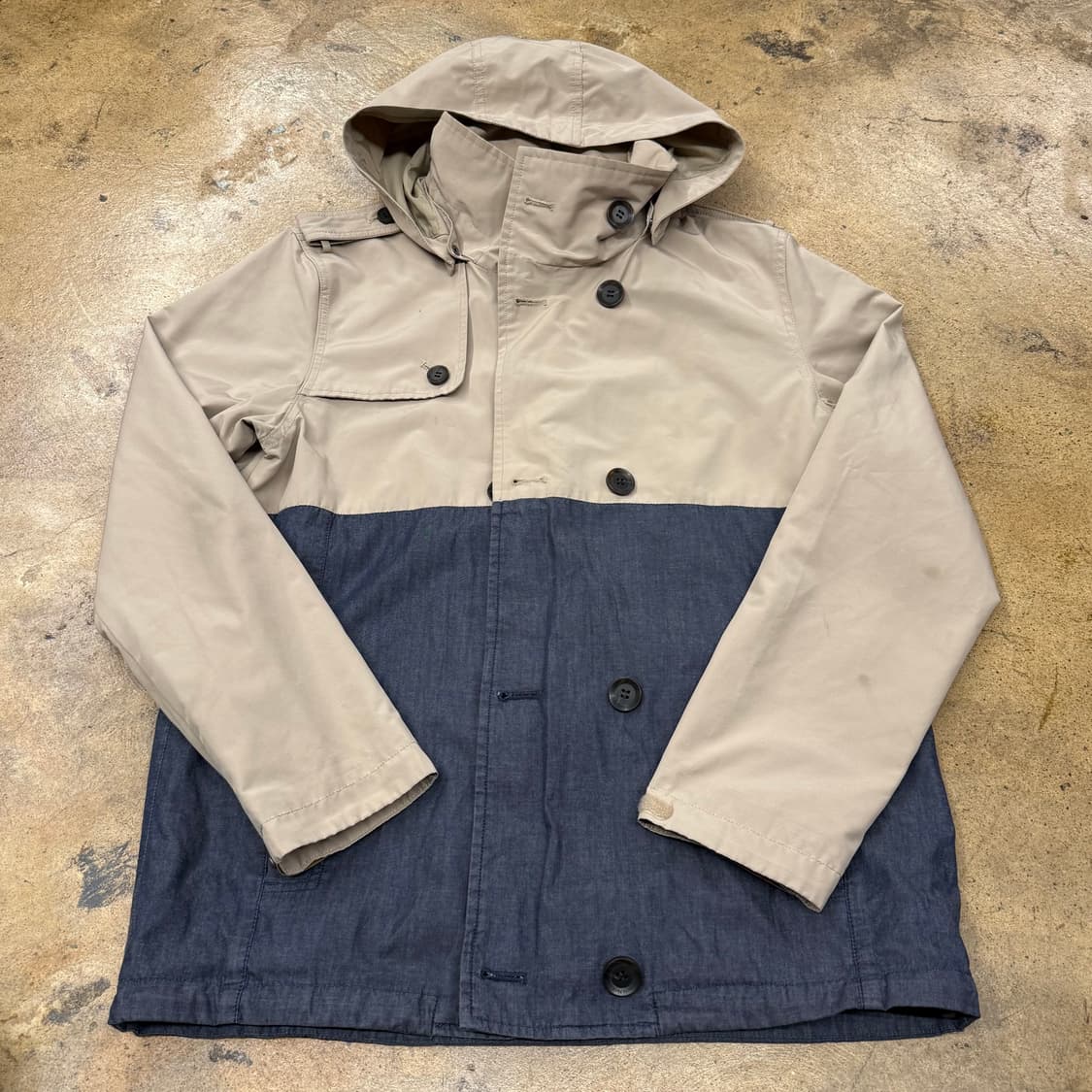 [정품/XL] 노스페이스 배색 후드 트렌치 코트 b15 상품이미지2