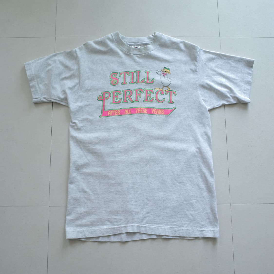 80s USA 후르츠 STILL PERFECT 싱글스티치 티셔츠 상품이미지1