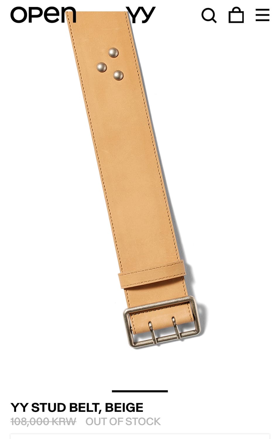 OPEN YY / 스터드 벨트 상품이미지3