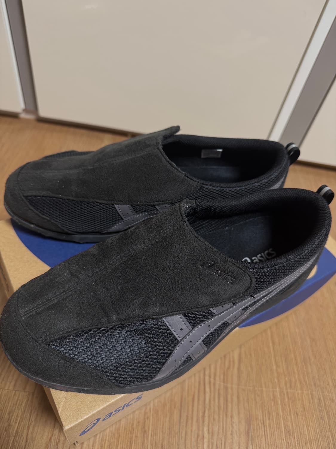 아식스 (Asics) 라이프워커 101 블랙 차콜 그레이 - 3E 와이드 상품이미지3