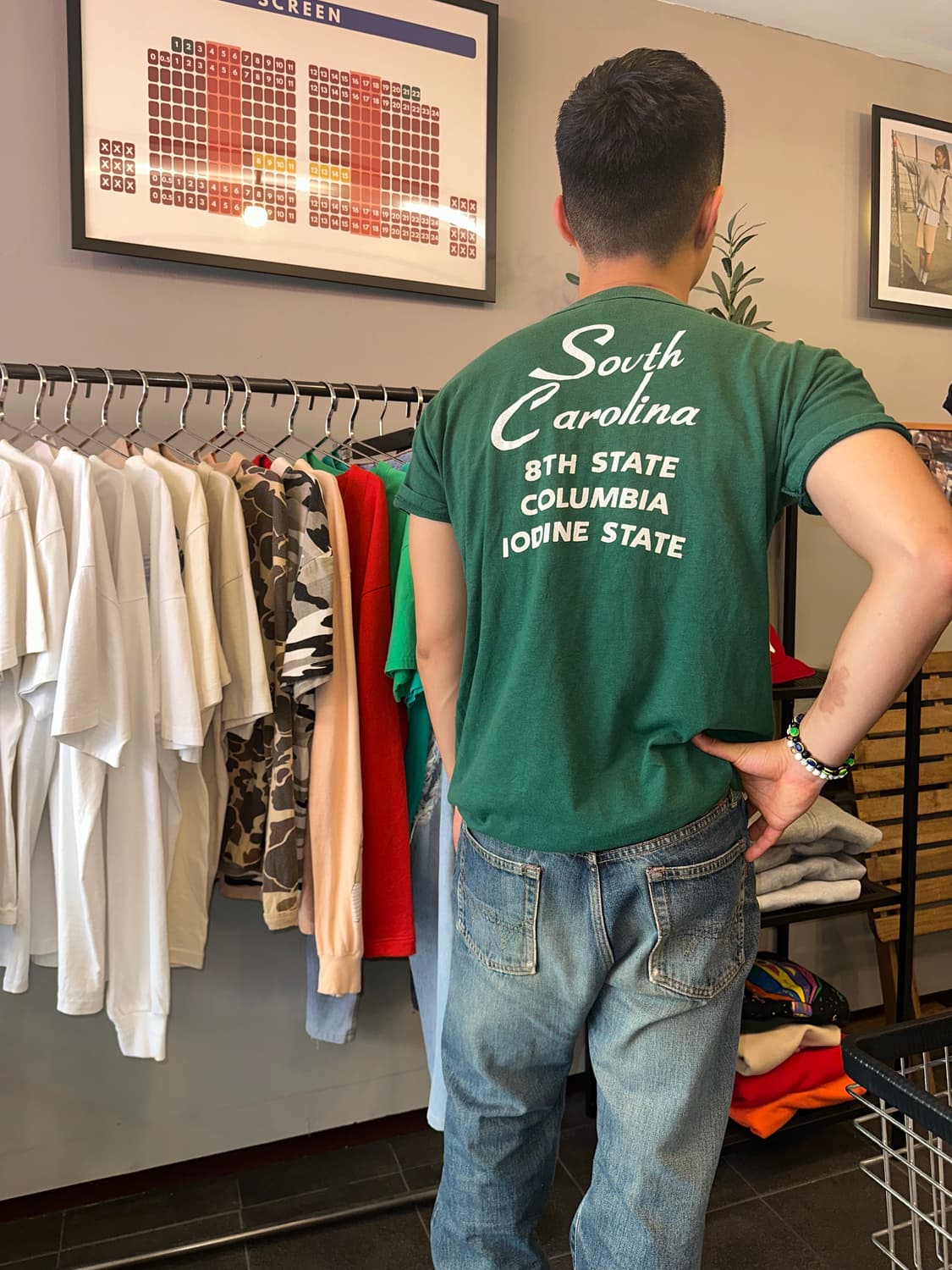 Denim Dungaree South California staff T 상품이미지1