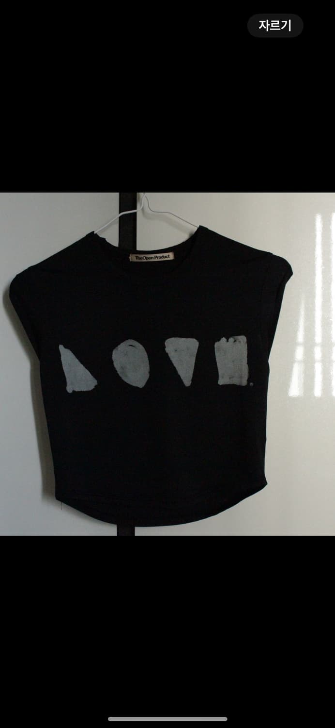 Tho open product TURN UP SLEEVELESS 크롭탑 상품이미지1