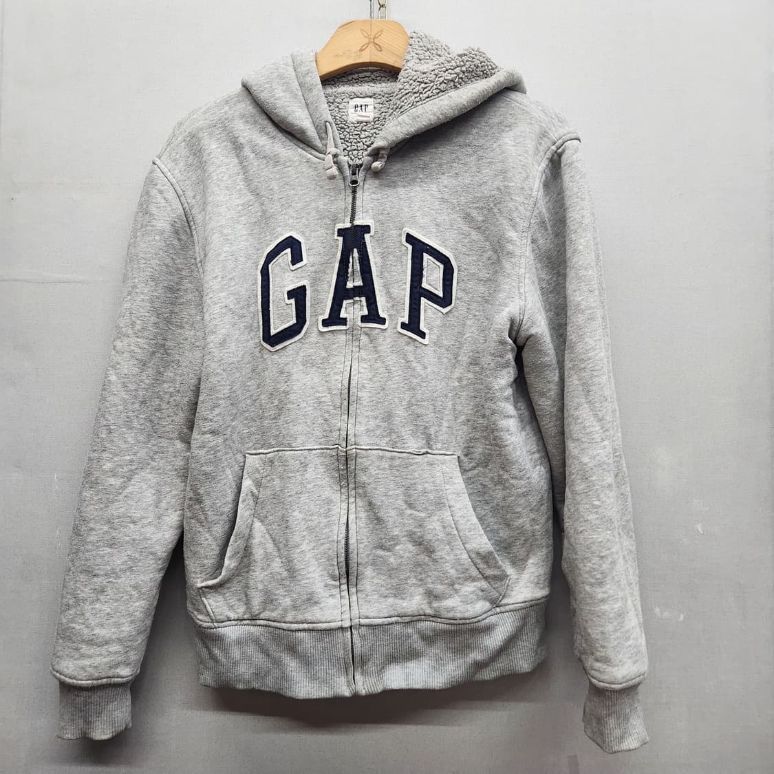 GAP 갭 빅로고 후드집업(양털) L 상품이미지1