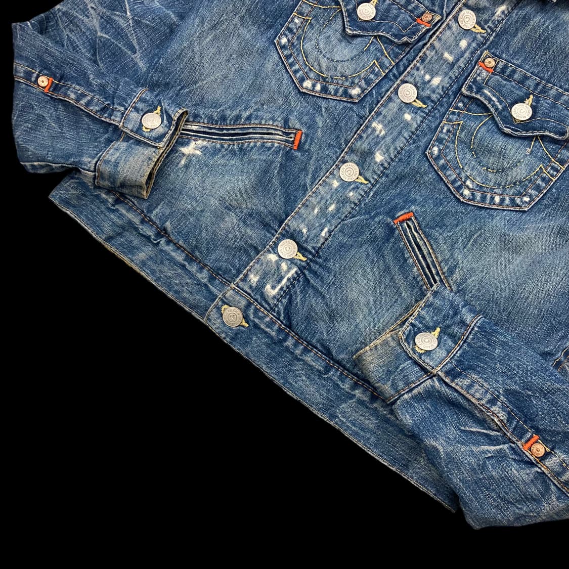 트루릴리젼 데미지 지미 쉐르파 데님 자켓 상품이미지6