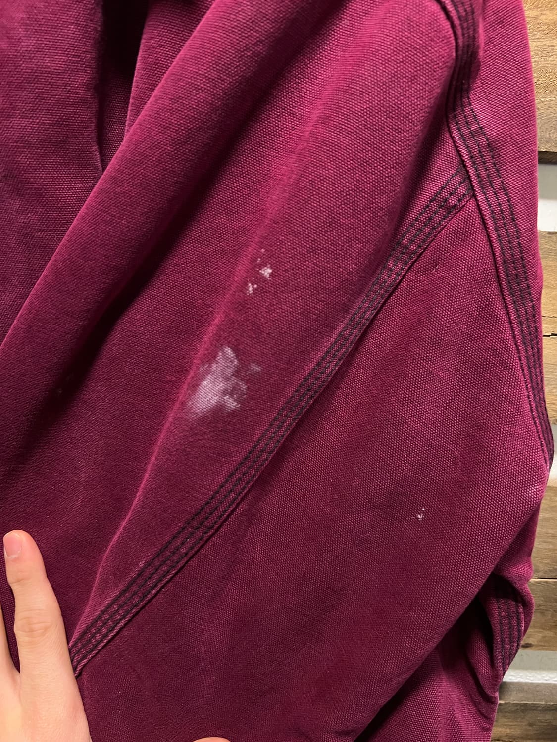 [XL]90's 칼하트 USA CB181 블랭킷 라이닝 루비 초어 자켓 상품이미지7