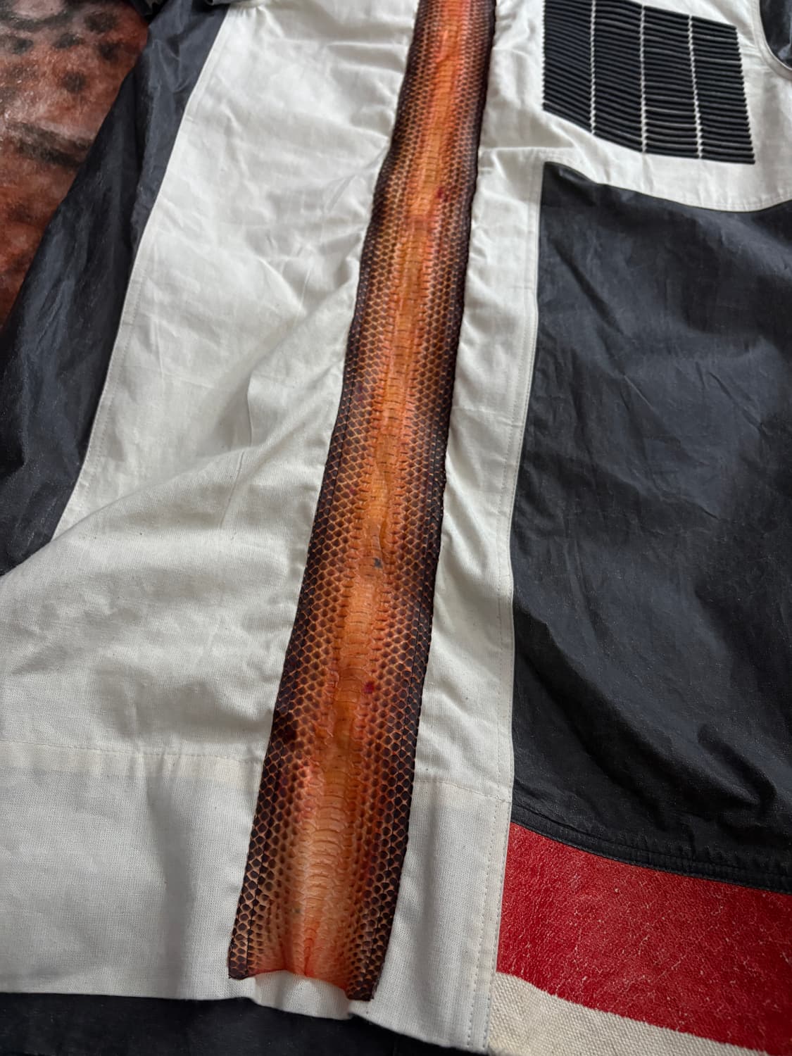 TTF✳️2016 ss 릭오웬스 스네이크 스킨 패치 T 상품이미지3