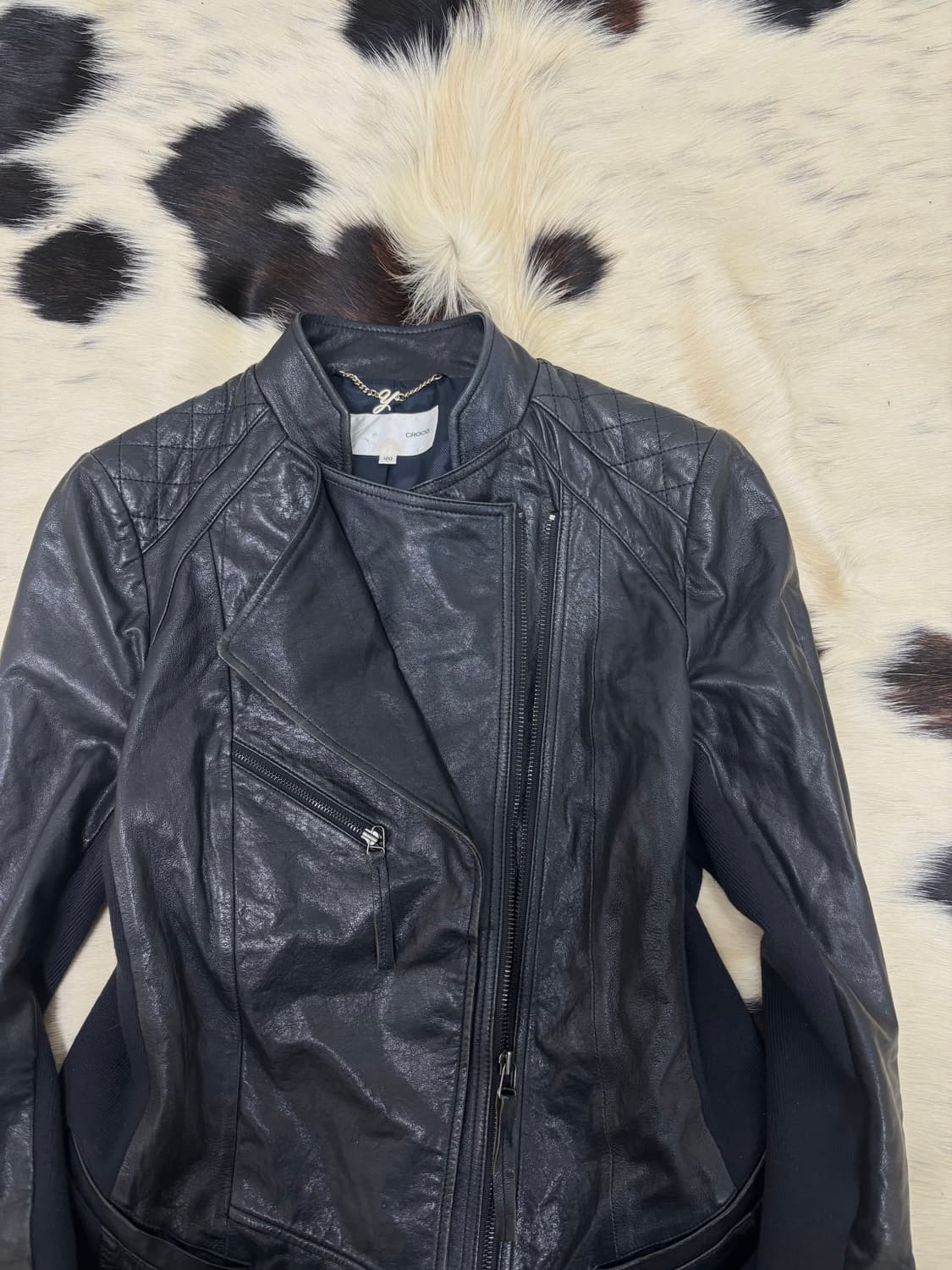 SheepSkin Side Zipper Layered Jacket 상품이미지8