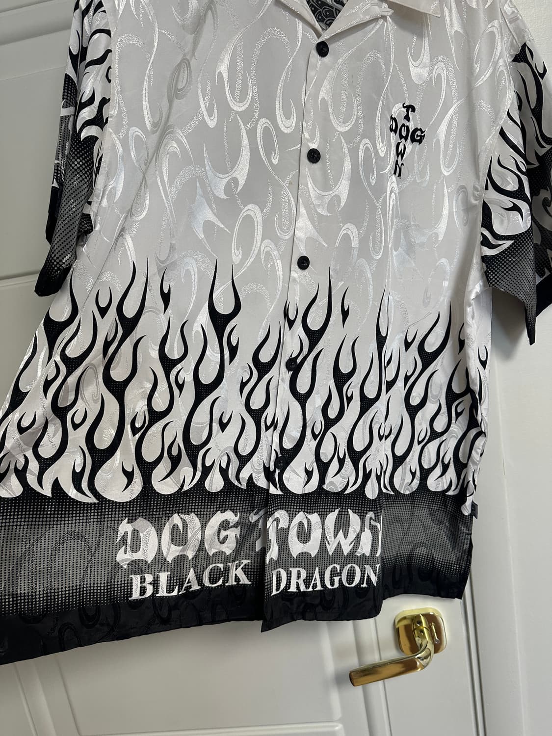 도그타운 블랙드래곤 파이어 자카드 실크 반팔 셔츠 DOGTOWN 독타운 상품이미지7