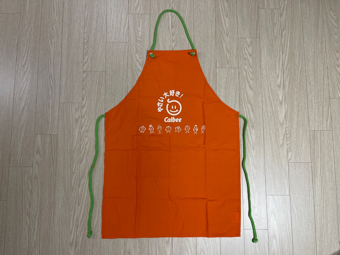 칼비 Calbee 빈티지 앞치마 12번 90s OLD 상품이미지1