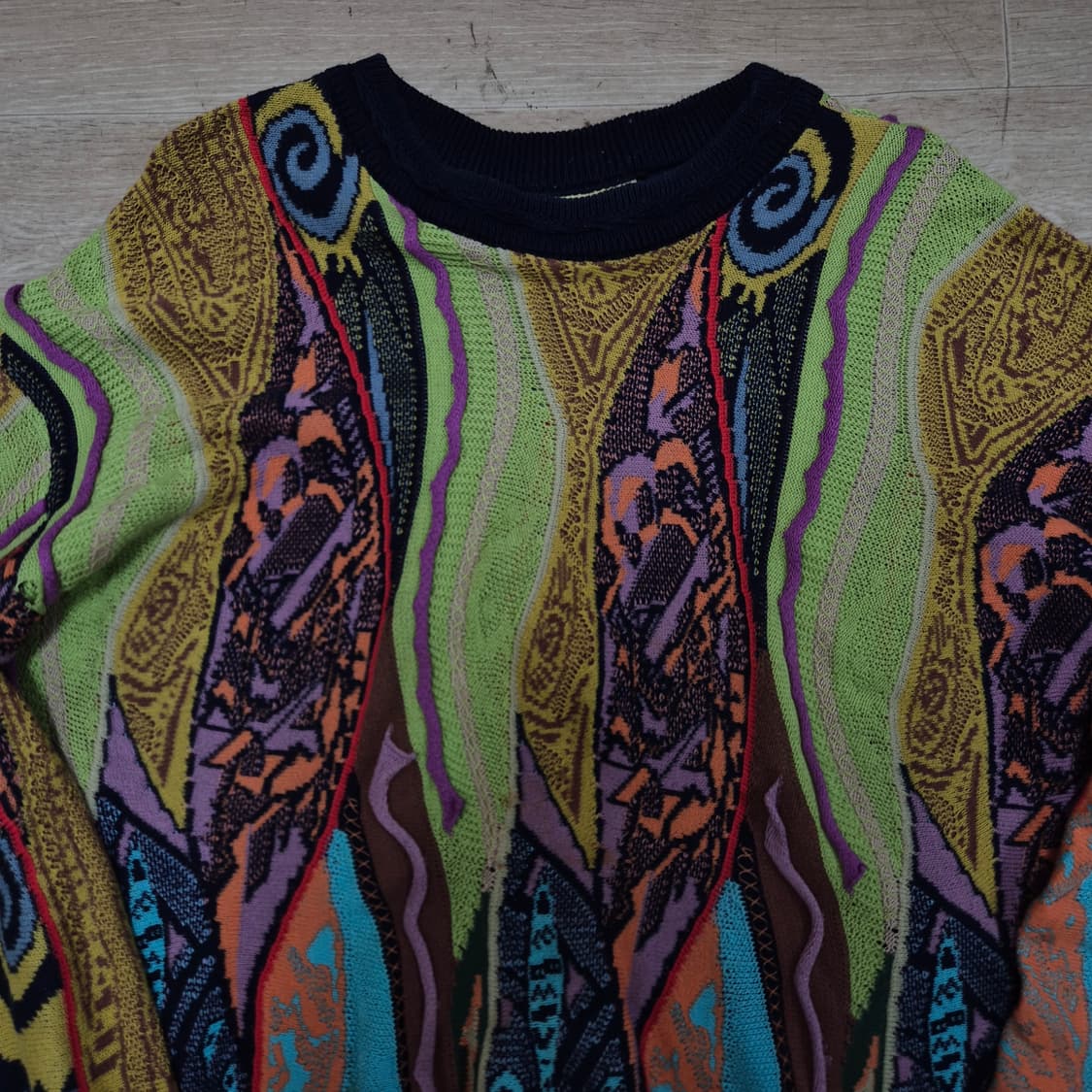 ARTFACT DESIGN 멀티 컬러 3D 패턴 니트 M(95) 상품이미지2