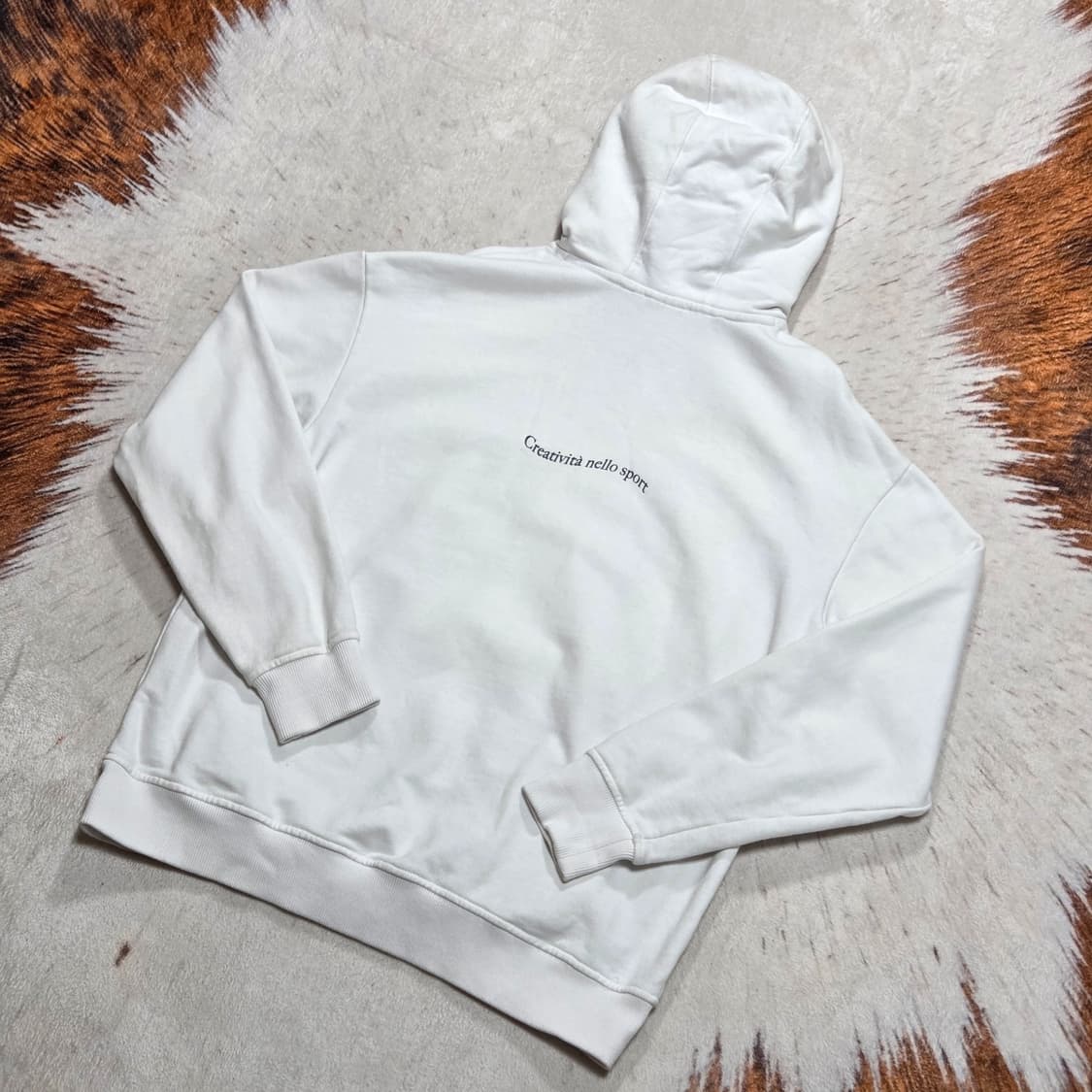 휠라 루즈핏 화이트 후드티 상품이미지4