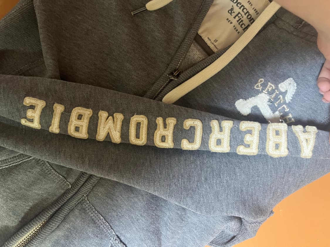 아베크롬비 후드집업 xs 그레이 상품이미지1