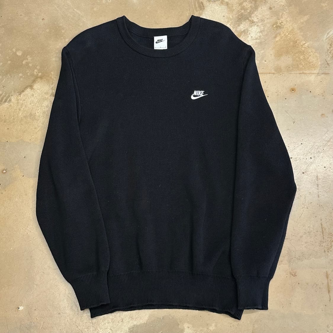 L 나이키 블랙 코튼 니트 상품이미지2