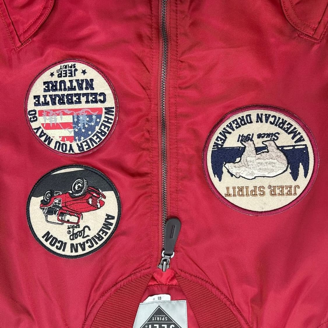 지프 스피릿 레드 MA-1 항공 점퍼 S 상품이미지3