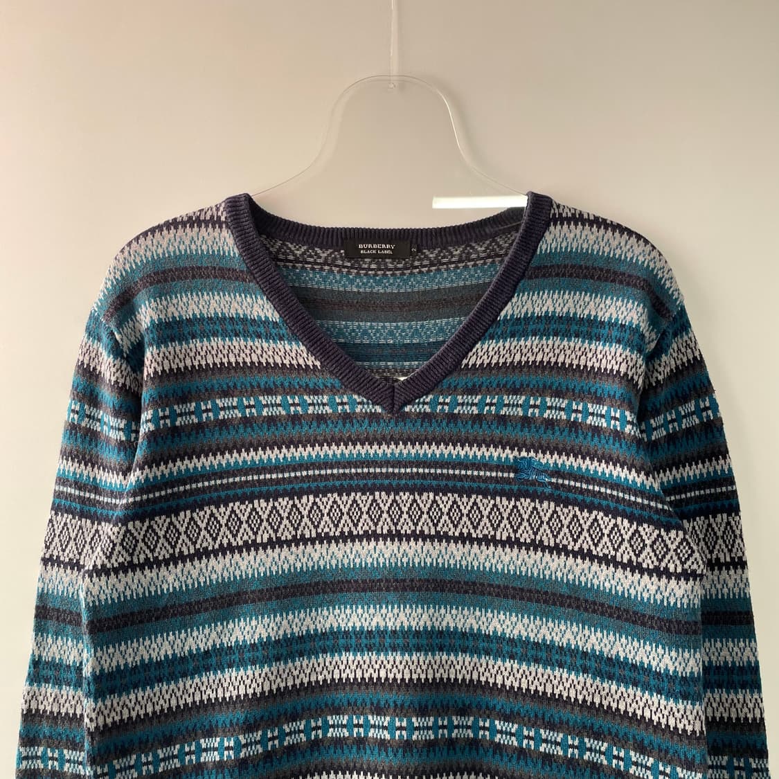 버버리 페어아일 브이넥 니트 상품이미지2